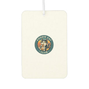 Foodie Cat Cute Kitty Design - Foodie Cat Club_1 Car Air Freshener