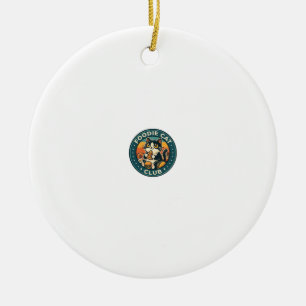 Foodie Cat Cute Kitty Design - Foodie Cat Club_1 Ceramic Tree Decoration