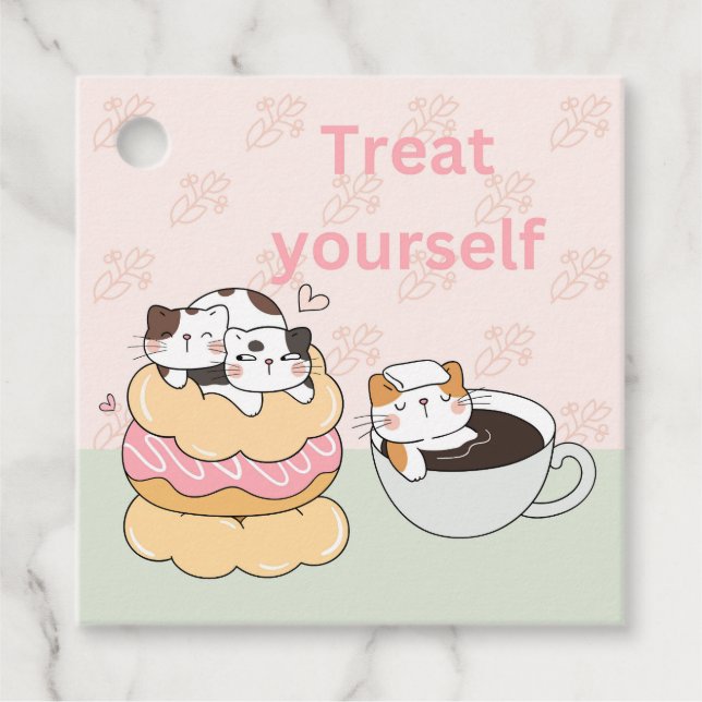 Foodie Cats Favour Tags (Front)