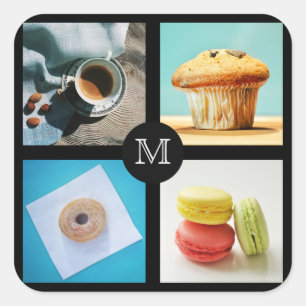 Foodie custom monogram stickers 2