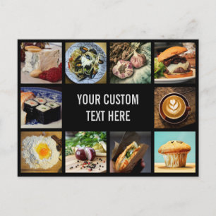 Foodie custom postcard
