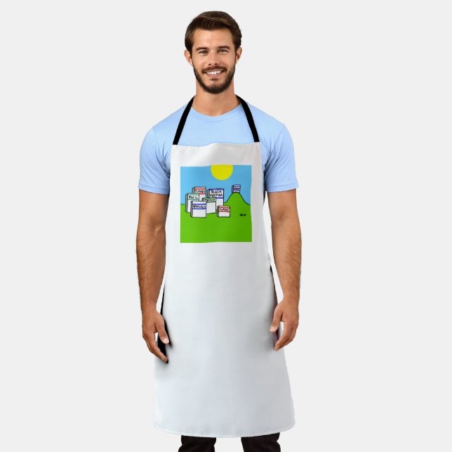Foodie Dad Master Chef and Wise Kitchen Sage Apron (Worn)