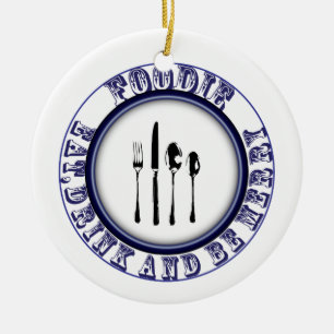 Foodie, Eat, Drink and Be Merry Ornament