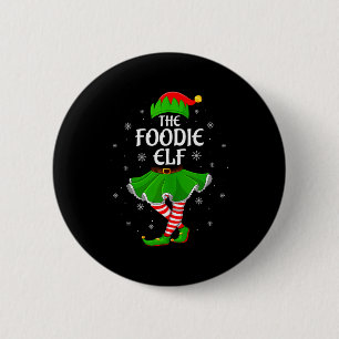 Foodie Elf Christmas Family Girls Women Elf Squad  6 Cm Round Badge