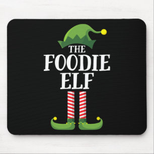Foodie Elf Matching Family Group Christmas Party 1 Mouse Mat