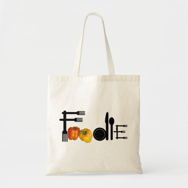 Foodie For Light Background Tote Bag (Front)