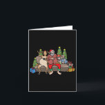 Foodie Gifts Food Coma Funny Christmas Pun Santa C Card<br><div class="desc">Foodie Gifts Food Coma Funny Christmas Pun Santa Claus</div>