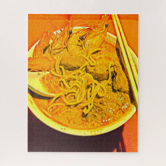 Foodie Malaysian laksa Jigsaw Puzzle (Vertical)