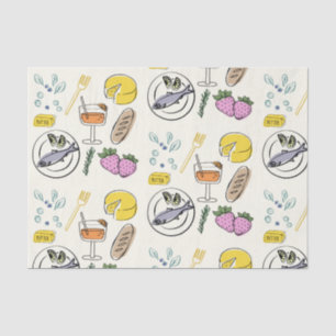  Foodie Minimalist Tissue Paper