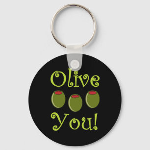 Foodie Olive You Key Ring
