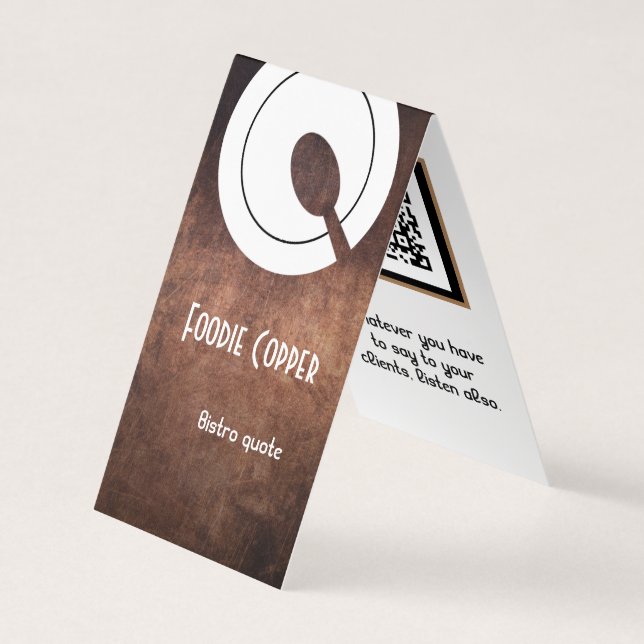 Foodie Restaurant Template Business Card (Front)