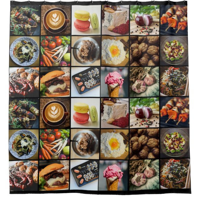 Foodie shower curtain (Front)