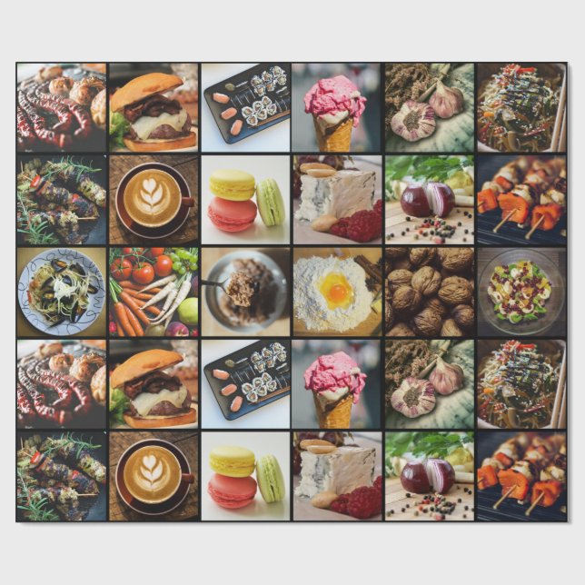 Foodie wrapping paper (Flat)