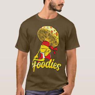 Foodies Mushroom Ninja toon Foodie T-Shirt