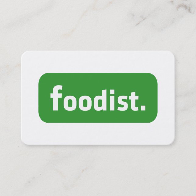 Foodist. Business Card (Front)