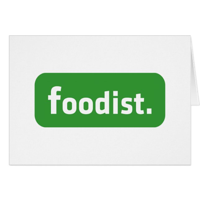 Foodist. Greeting Card (Front Horizontal)