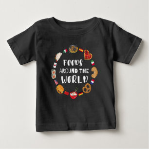 Foods around the world baby T-Shirt