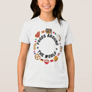 Foods around the world Tri-Blend shirt