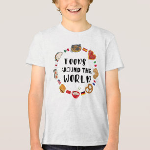 Foods around the world  Tri-Blend shirt
