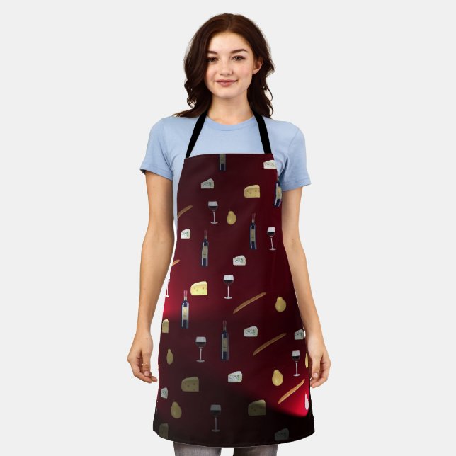 Foods Delight Cranberry Lights Apron (Worn)