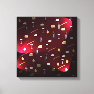 Foods Delight Cranberry Lights Canvas Print