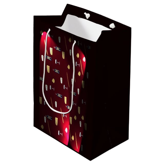 Foods Delight Cranberry Lights Medium Gift Bag (Front Angled)