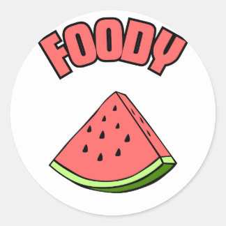 Foody 2 classic round sticker