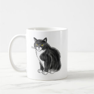 FooFooCat: Jumbo Fluffy Tuxedo Cat Coffee Mug