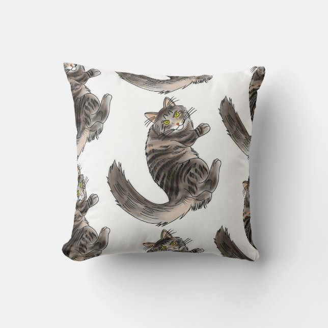 FooFooCat: Jumbo Maine Coon Cushion (Front)