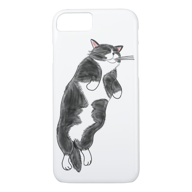FooFooCat: Lazy Jumbo Tuxedo Cat Case-Mate iPhone Case (Back)