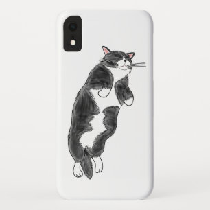 FooFooCat: Lazy Jumbo Tuxedo Cat iPhone XR Case