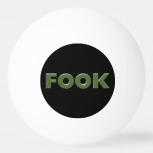 Fook black 1-star ping pong ball