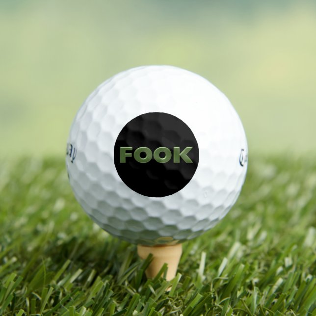 Fook black Callaway Supersoft golf balls 12 pk (Insitu Tee)