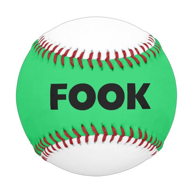 Fook black on green baseball (Front)