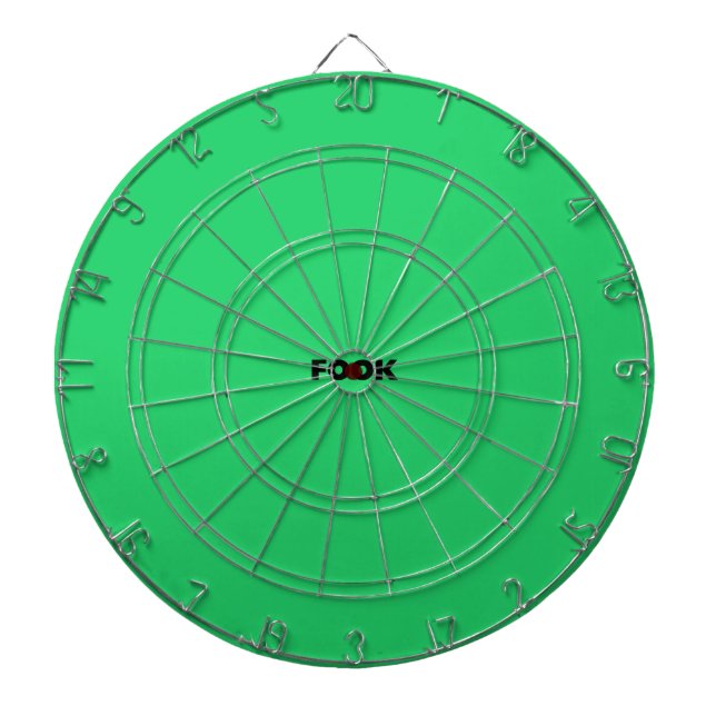 Fook black on green dartboard (Front)