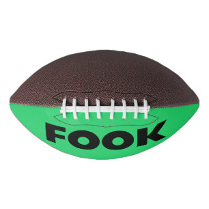 Fook black on green football american football