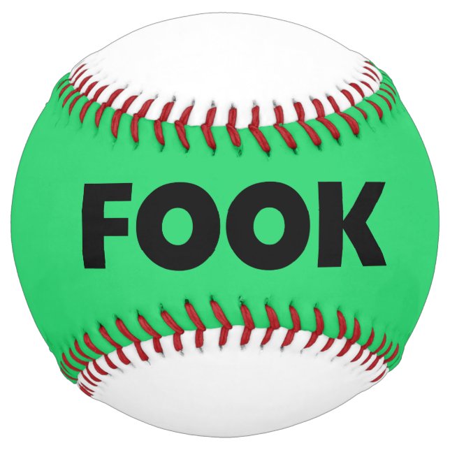 Fook black on green softball (Front)