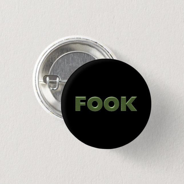 Fook black small button (Front & Back)