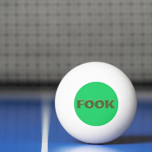 Fook green 3-star ping pong ball (Net)
