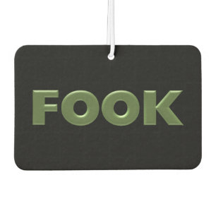 Fook green black car air freshener