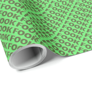 Fook green matte wrapping paper