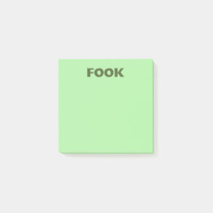 Fook green note pads