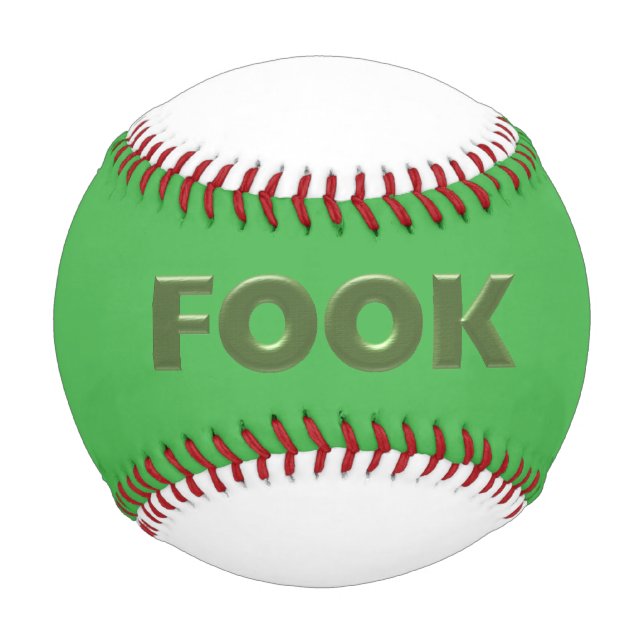 Fook green on green baseball (Front)