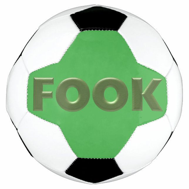 Fook green on green soccer ball (Front)