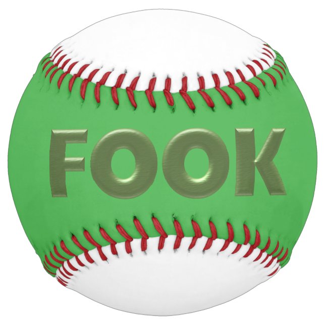 Fook green on green softball (Front)