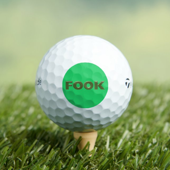 Fook green Taylor Made TP5 golf balls 12 pk (Insitu Tee)