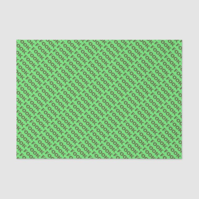 Fook green tissue paper (Front)