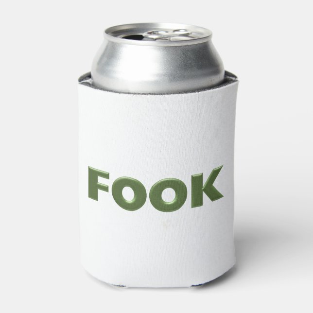 Fook white can cooler (Can Front)