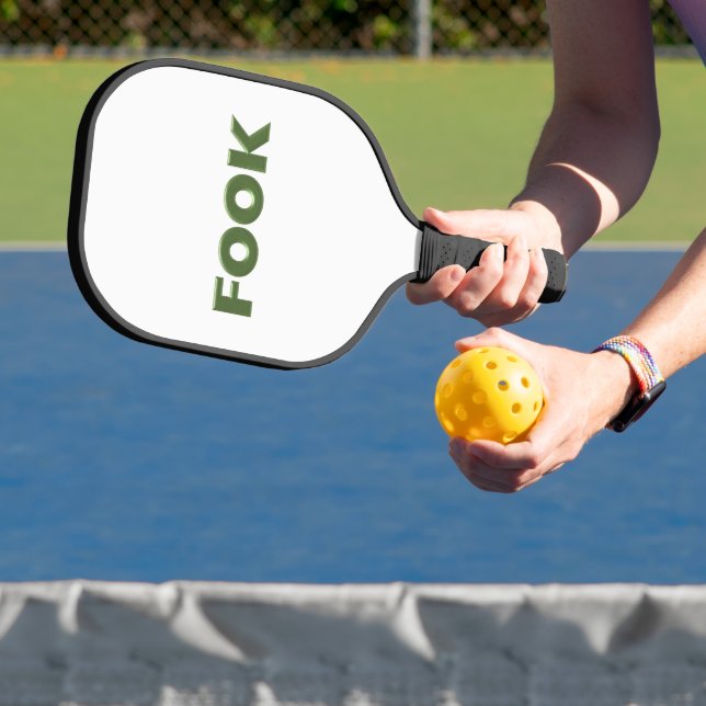 Fook white pickleball paddle carbon (Insitu)