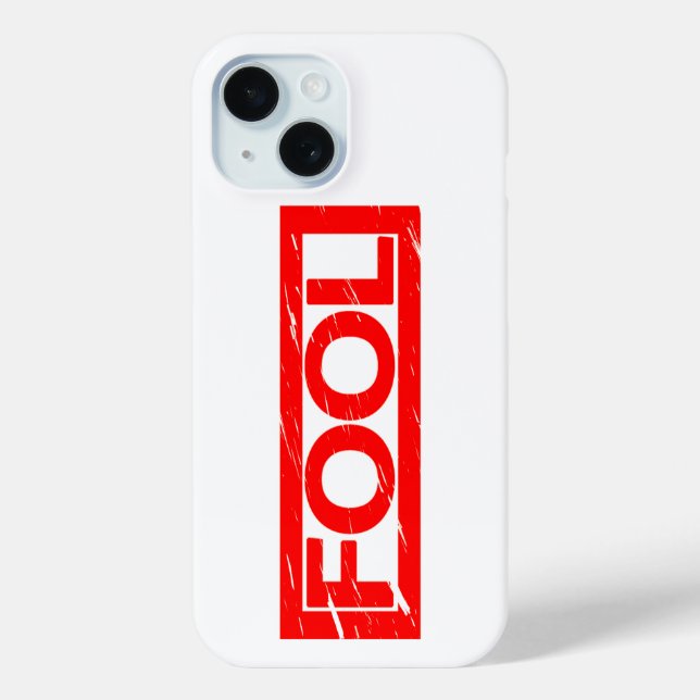 Fool Stamp Case-Mate iPhone Case (Back)